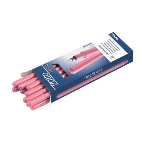 FILA TRATTO PEN PENNA PUNTA IN FIBRA 0.5 mm COLORE ROSA CONF. 12 Pz.